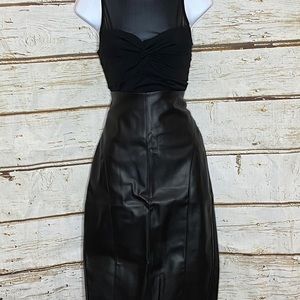NWOT Express Vegan Leather Skirt!